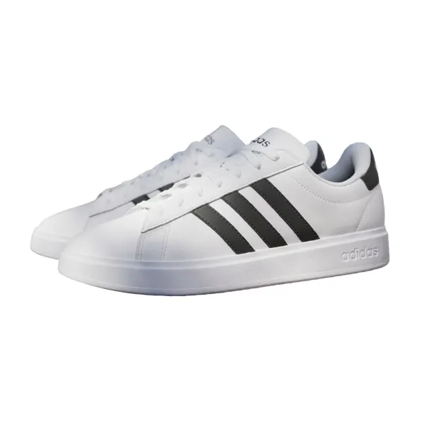 ADIDAS GRAND COURT 2.0 LIFESTYLE SHOES FOR WOMEN, CLOUD WHITE & CORE BLACK & CORE BLACK