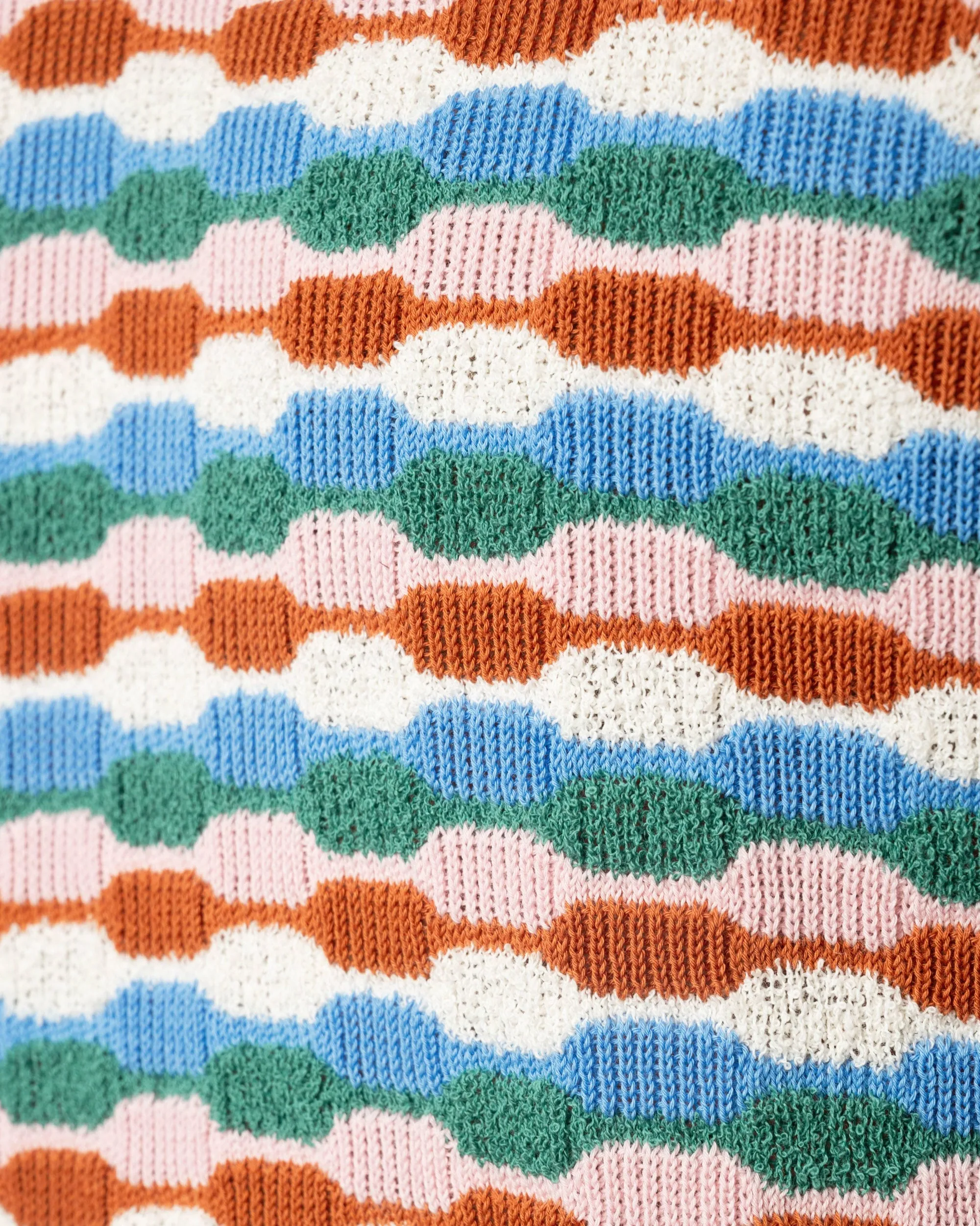 Beach Jacquard Knit Polo