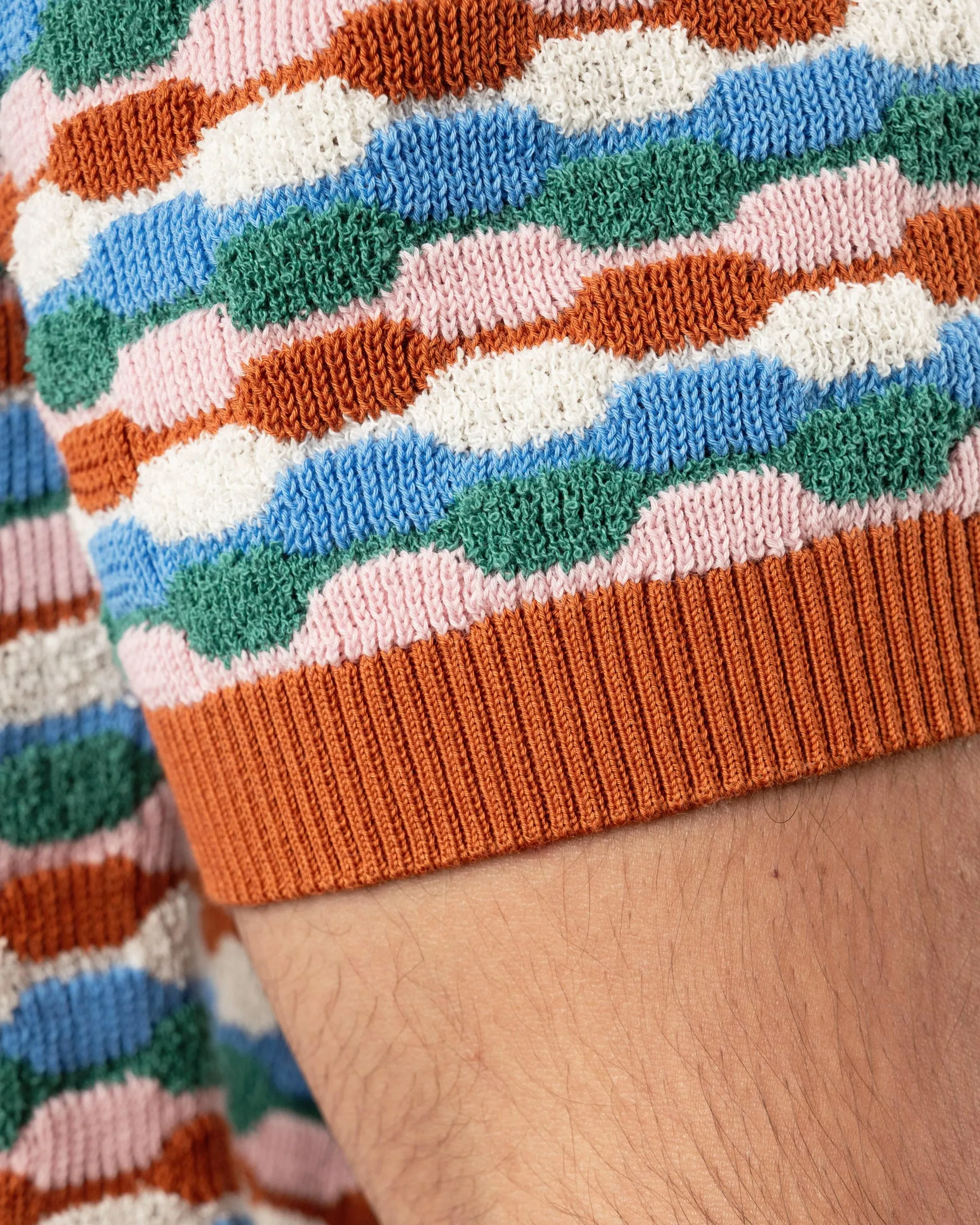 Beach Jacquard Knit Polo