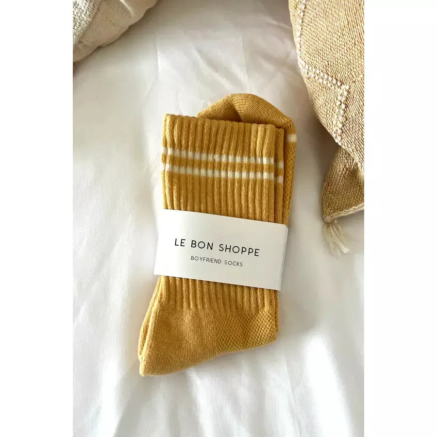 Boyfriend Socks: Butter