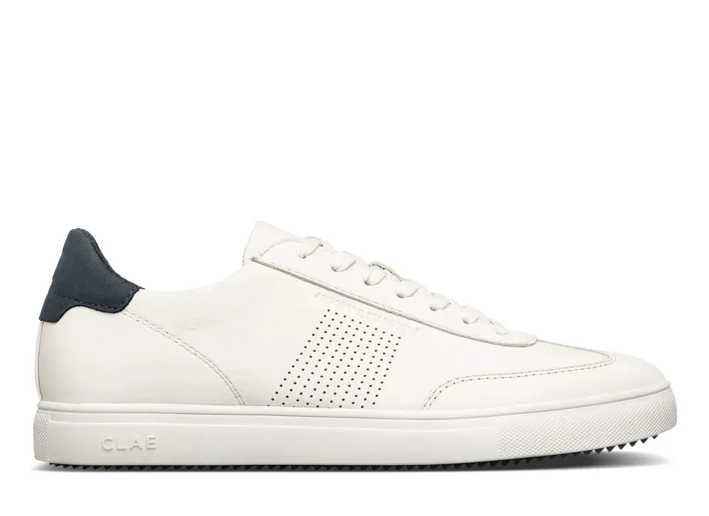 CLAE DEANE BARKERS - OFF WHITE LEATHER NAVY