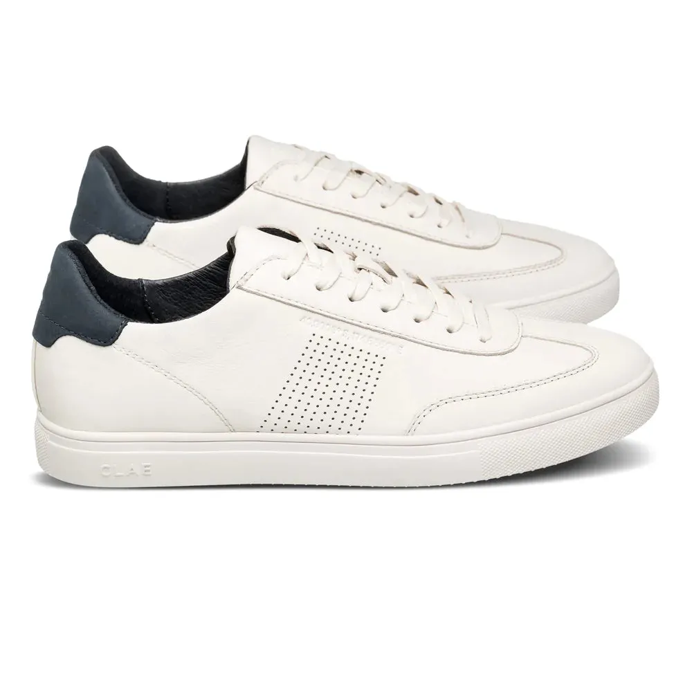 CLAE DEANE BARKERS - OFF WHITE LEATHER NAVY