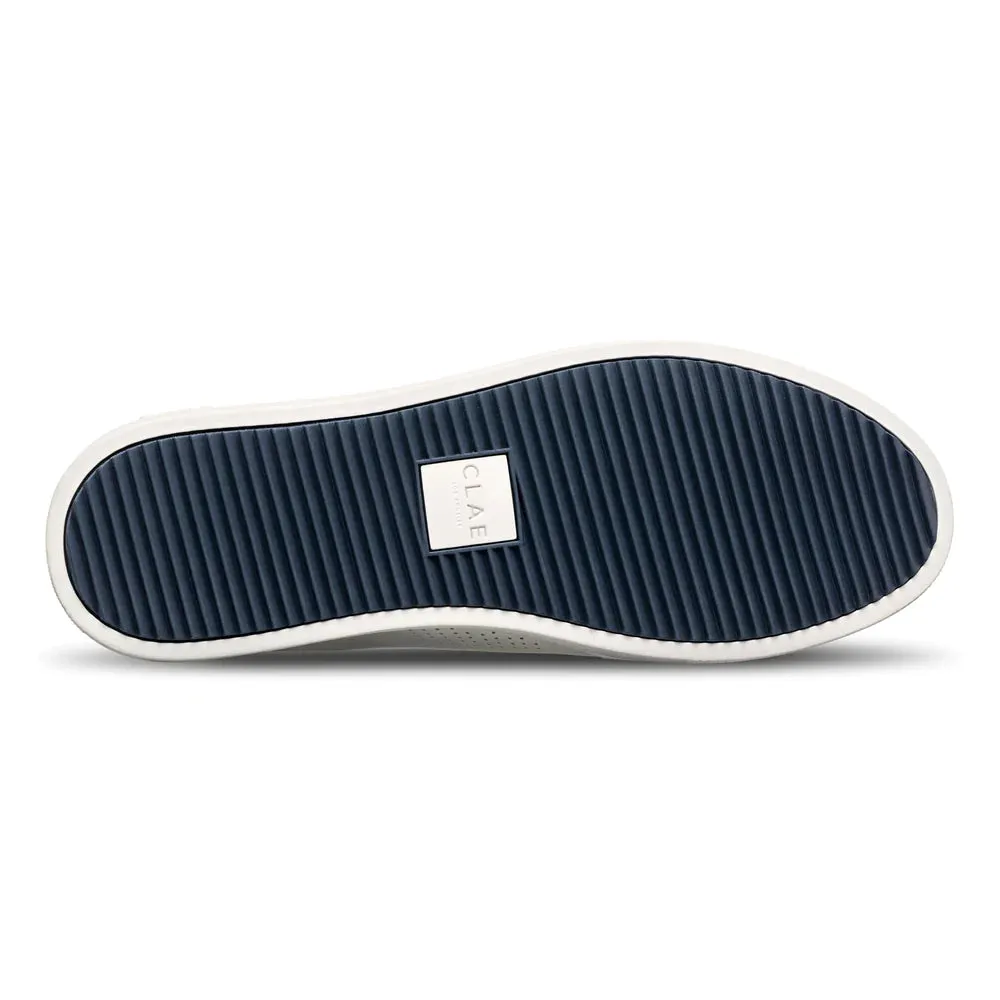 CLAE DEANE BARKERS - OFF WHITE LEATHER NAVY