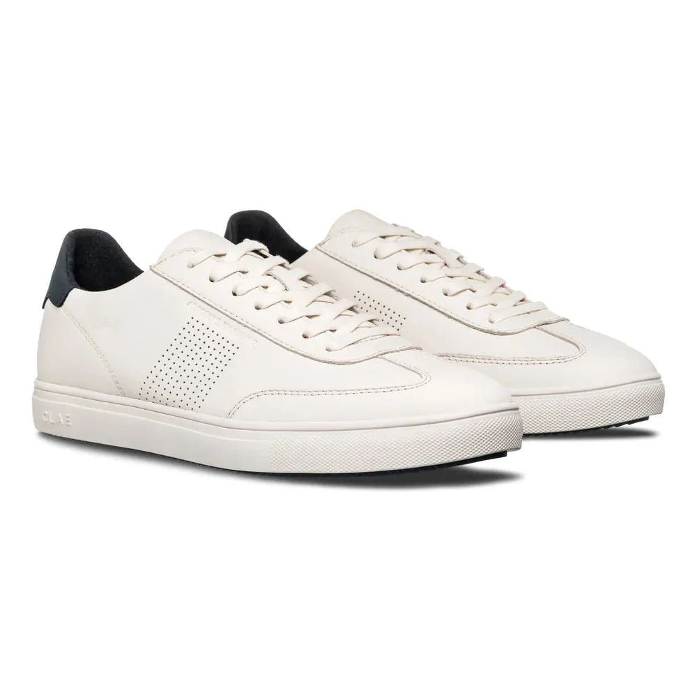 CLAE DEANE BARKERS - OFF WHITE LEATHER NAVY