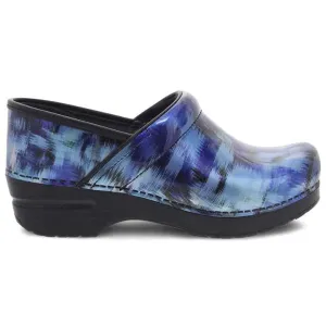 Dansko Women's Professional Clogs- Patent Blue Brush