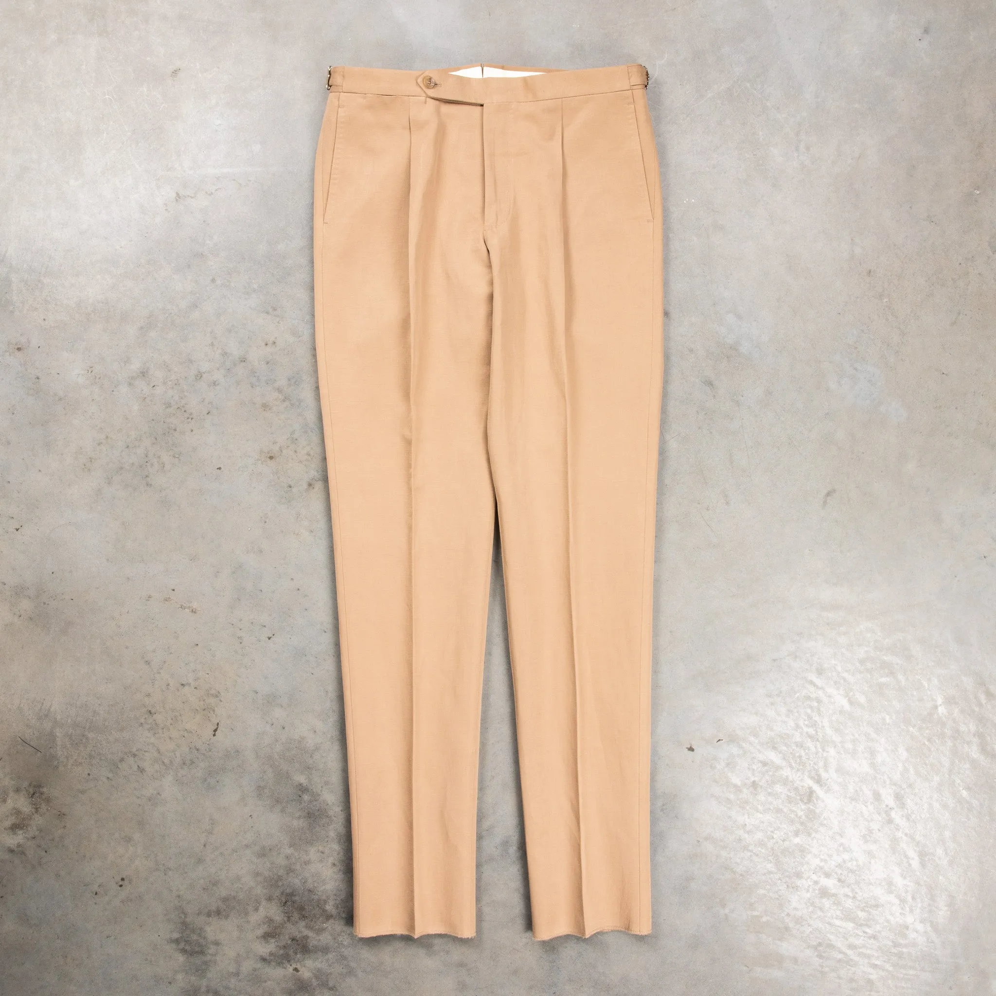 De Petrillo Posillipo Cotton and Linen Suit camel