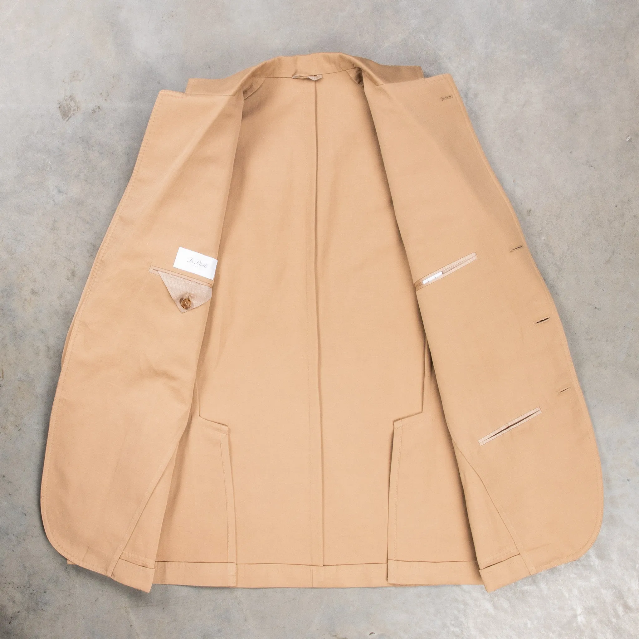 De Petrillo Posillipo Cotton and Linen Suit camel
