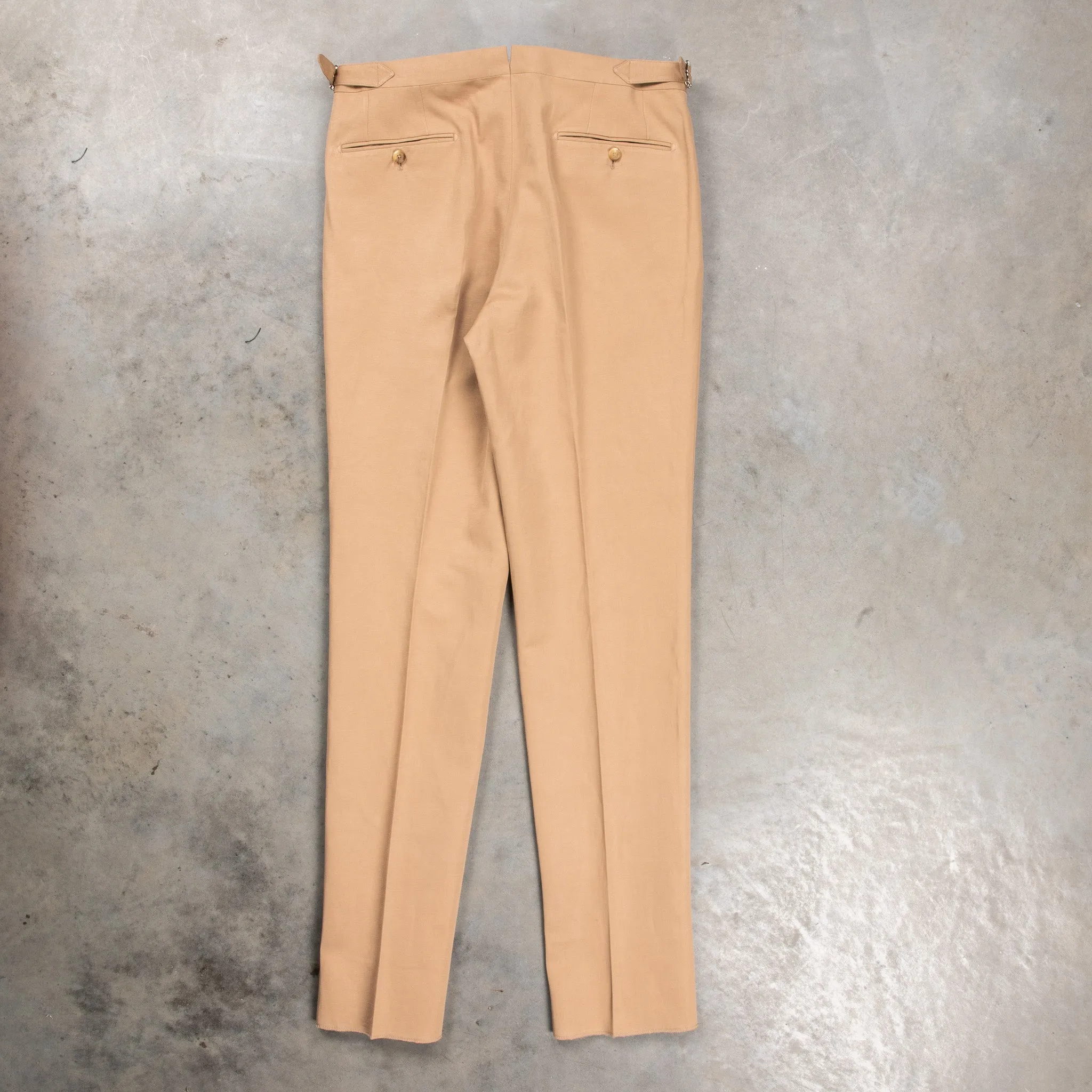 De Petrillo Posillipo Cotton and Linen Suit camel