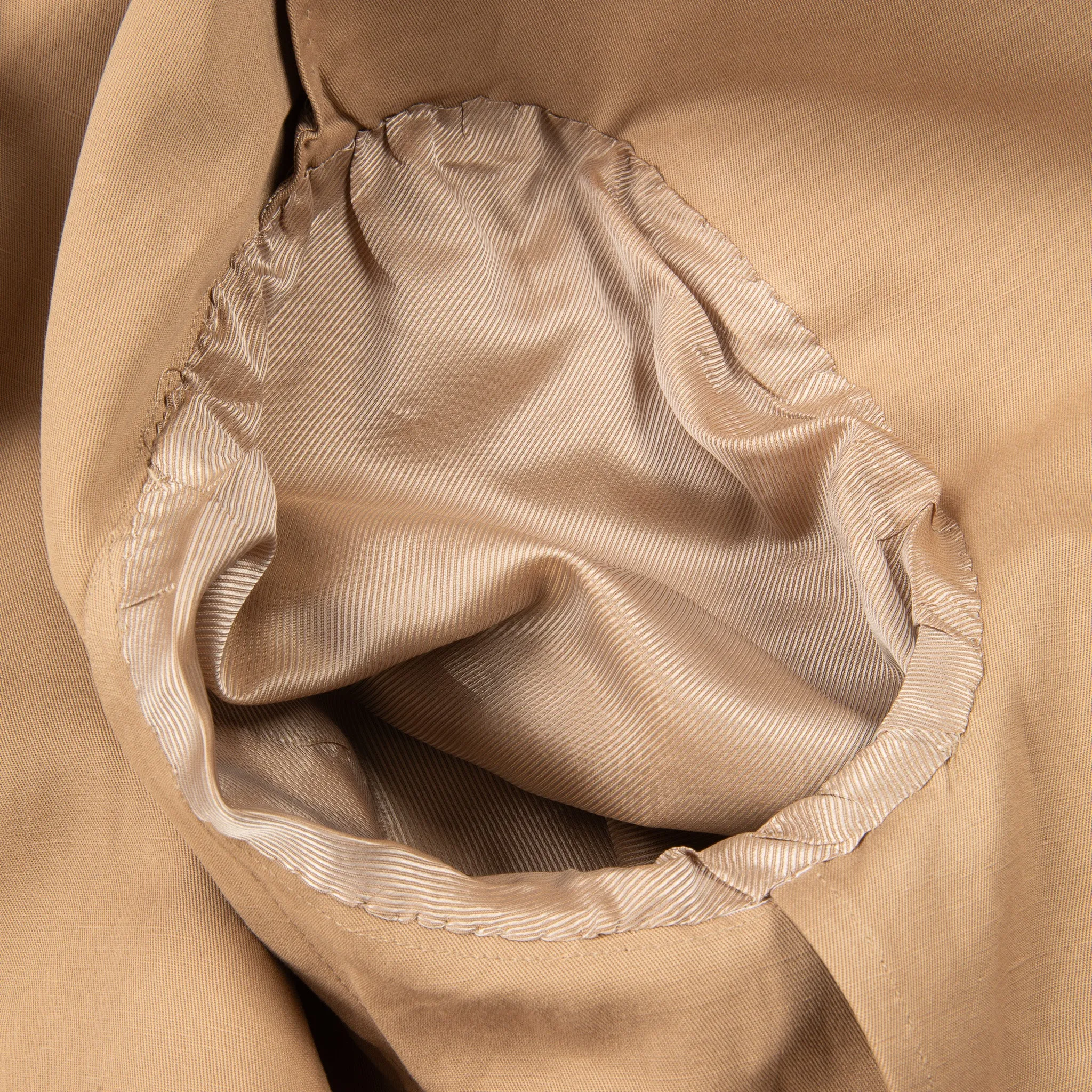 De Petrillo Posillipo Cotton and Linen Suit camel