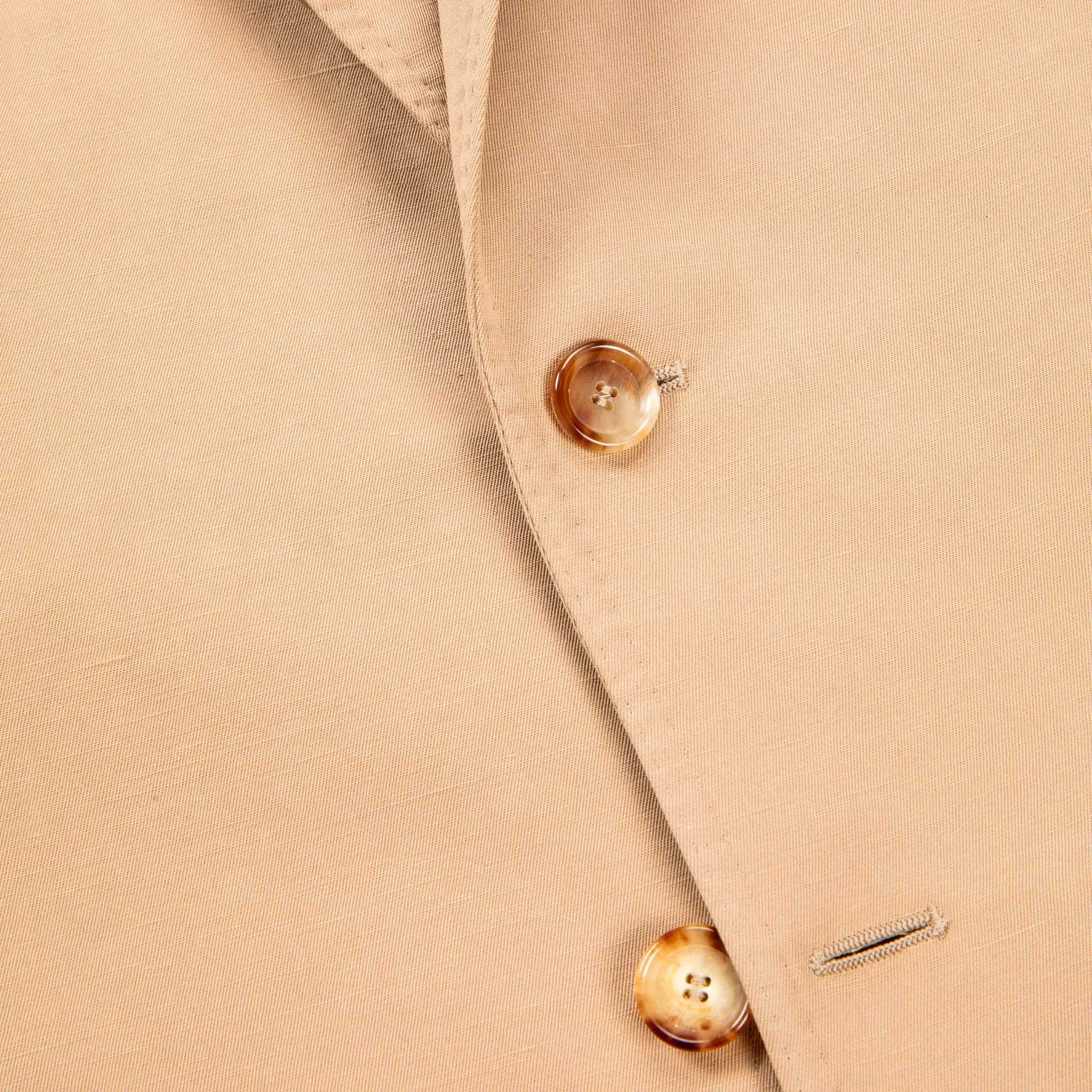 De Petrillo Posillipo Cotton and Linen Suit camel