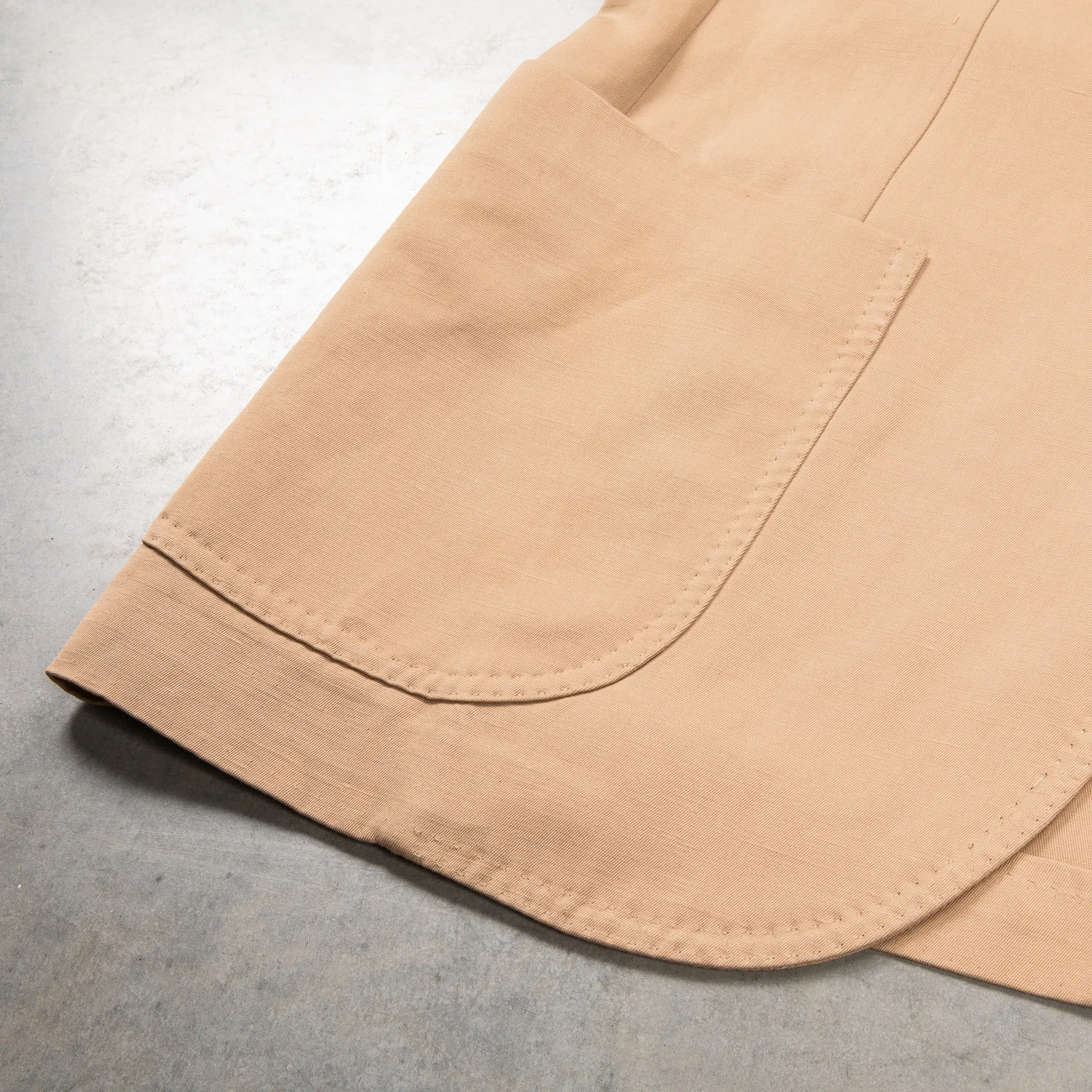 De Petrillo Posillipo Cotton and Linen Suit camel