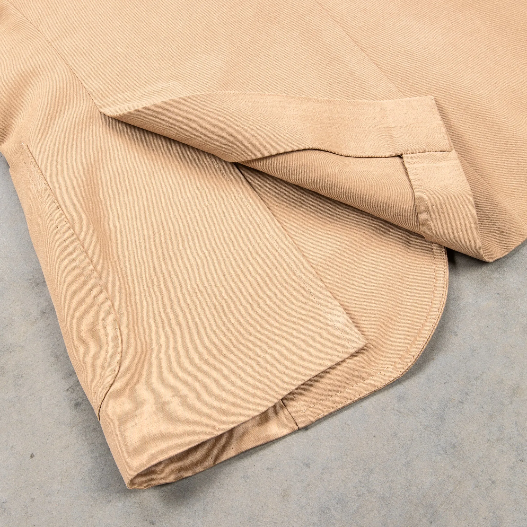 De Petrillo Posillipo Cotton and Linen Suit camel