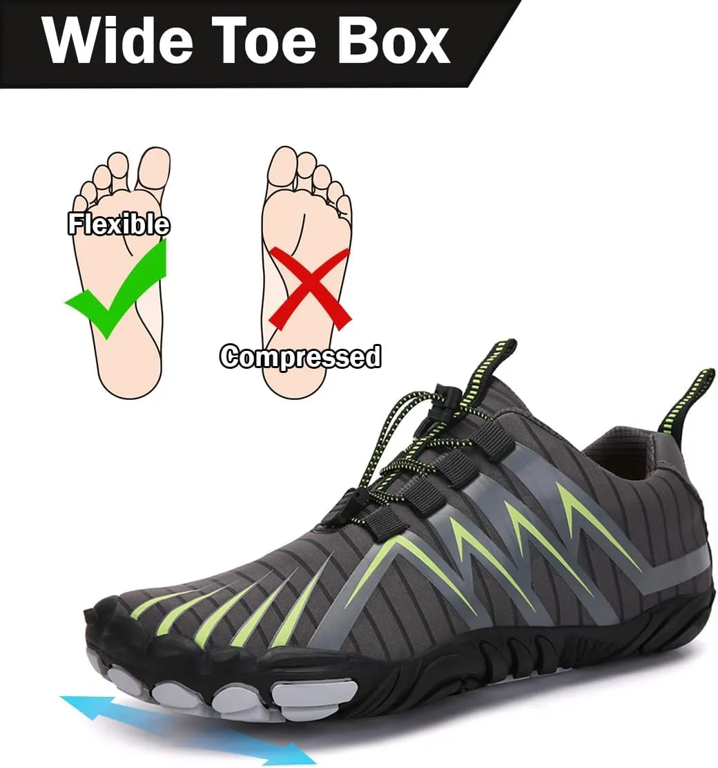 Explorer Max Non-Slip Ultra-Light Barefoot Shoes Mens Trail Running Shoes Wide Toe Box Barefoot Sneakers