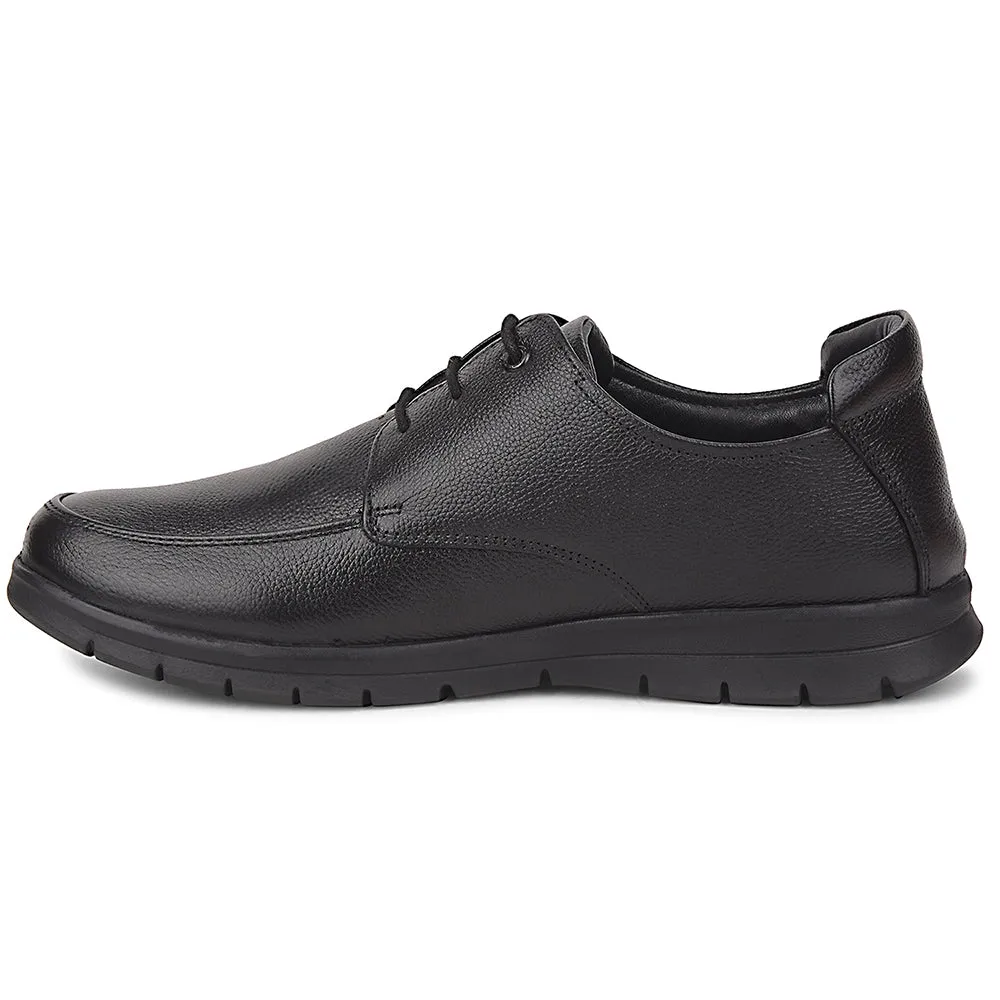 Healers Black Formal Lacing Derby Shoes For Men J757-15 By Liberty