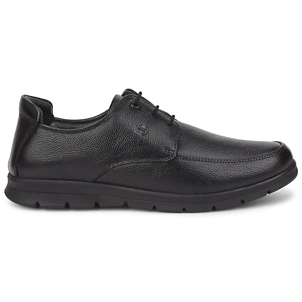 Healers Black Formal Lacing Derby Shoes For Men J757-15 By Liberty