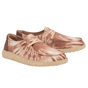 Hey Dude Ladies Wendy Tie Die Rose Slip On Shoes 121415061
