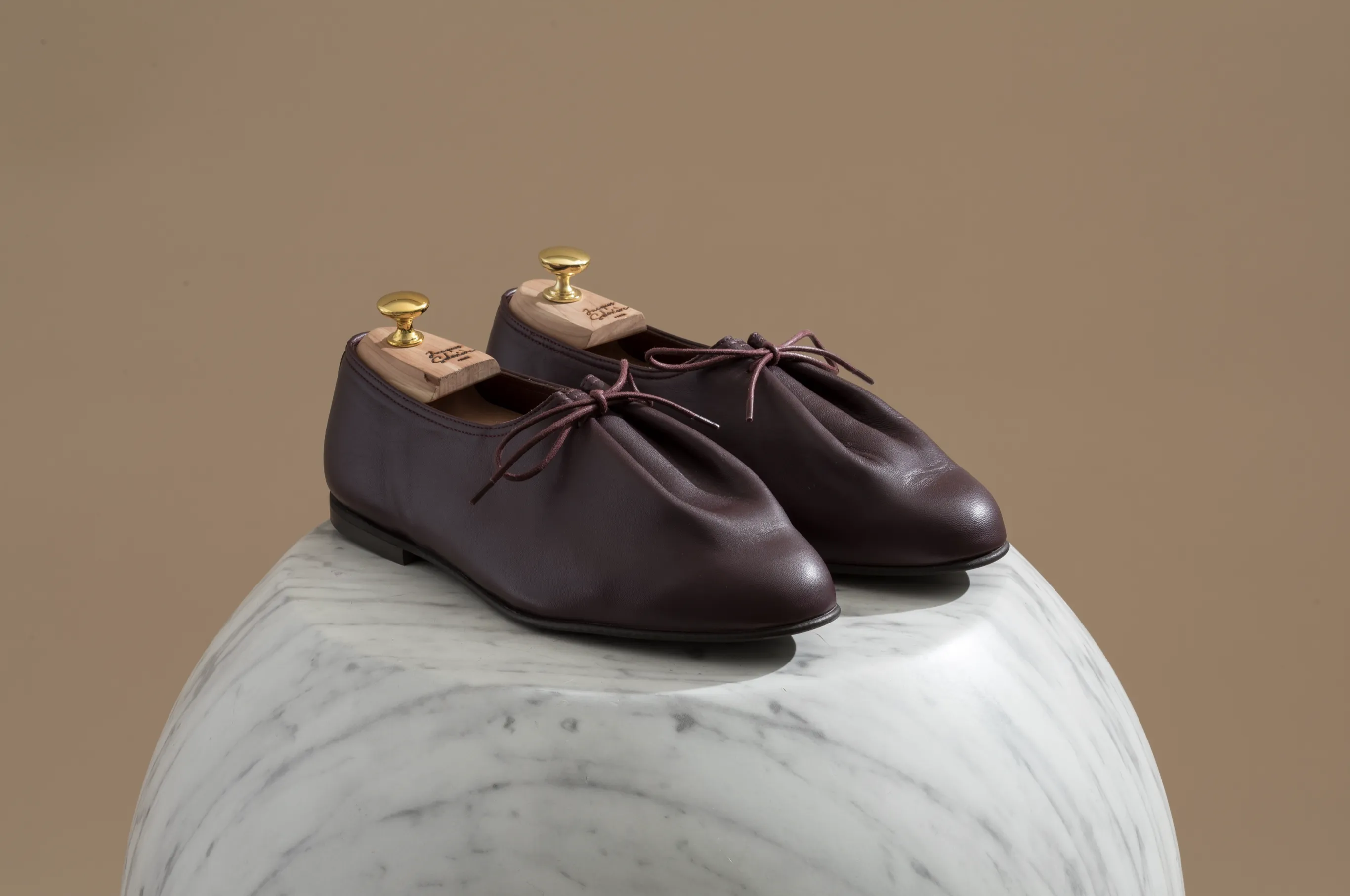 JACQUES SOLOVIERE Matt Shoes- Oxblood
