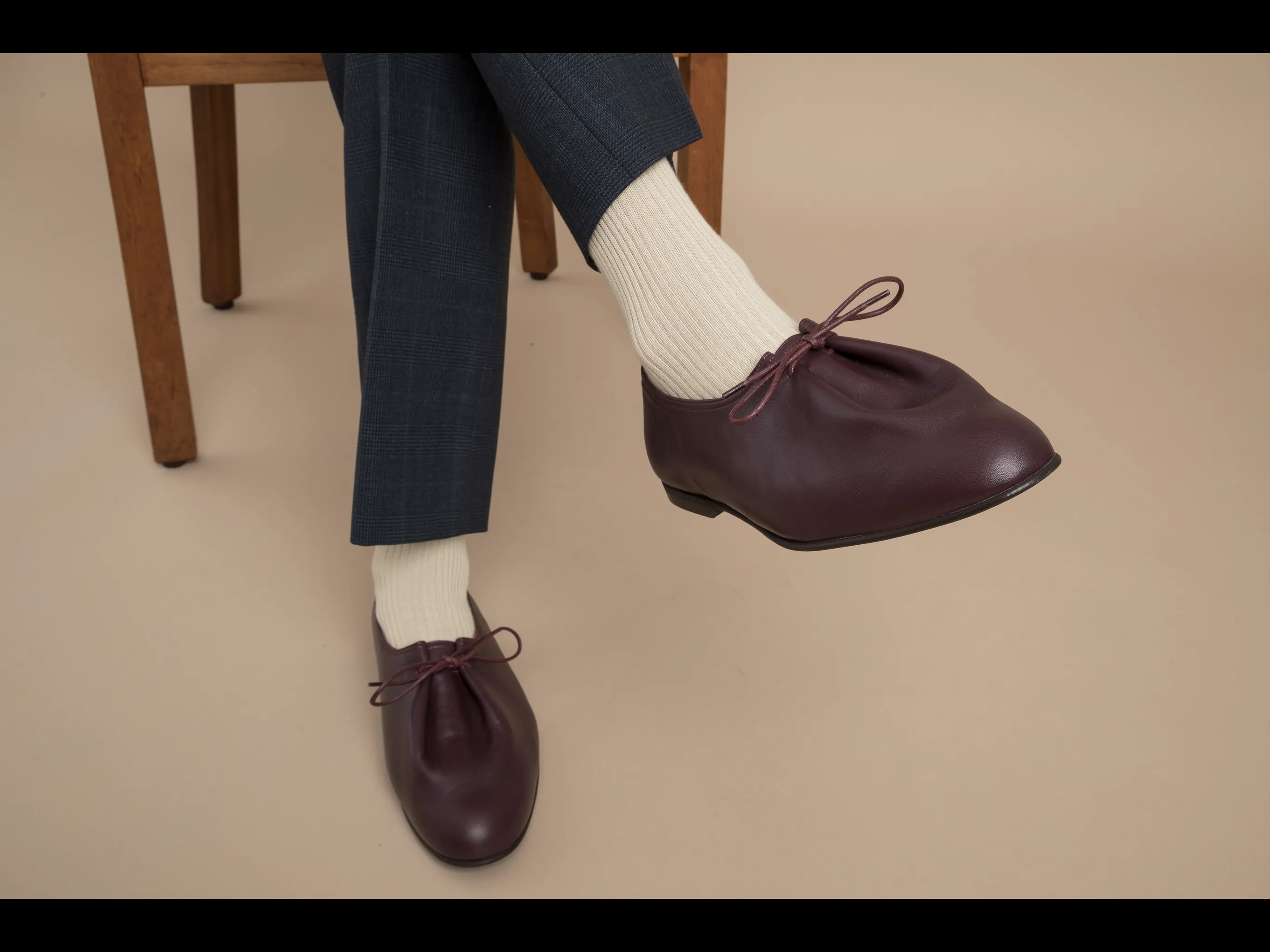 JACQUES SOLOVIERE Matt Shoes- Oxblood