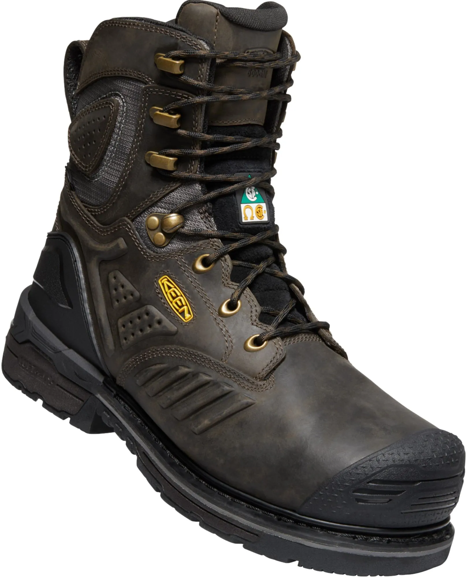 Keen Utility Brown Mens CSA Philadelphia  600G WP Leather Work Boots