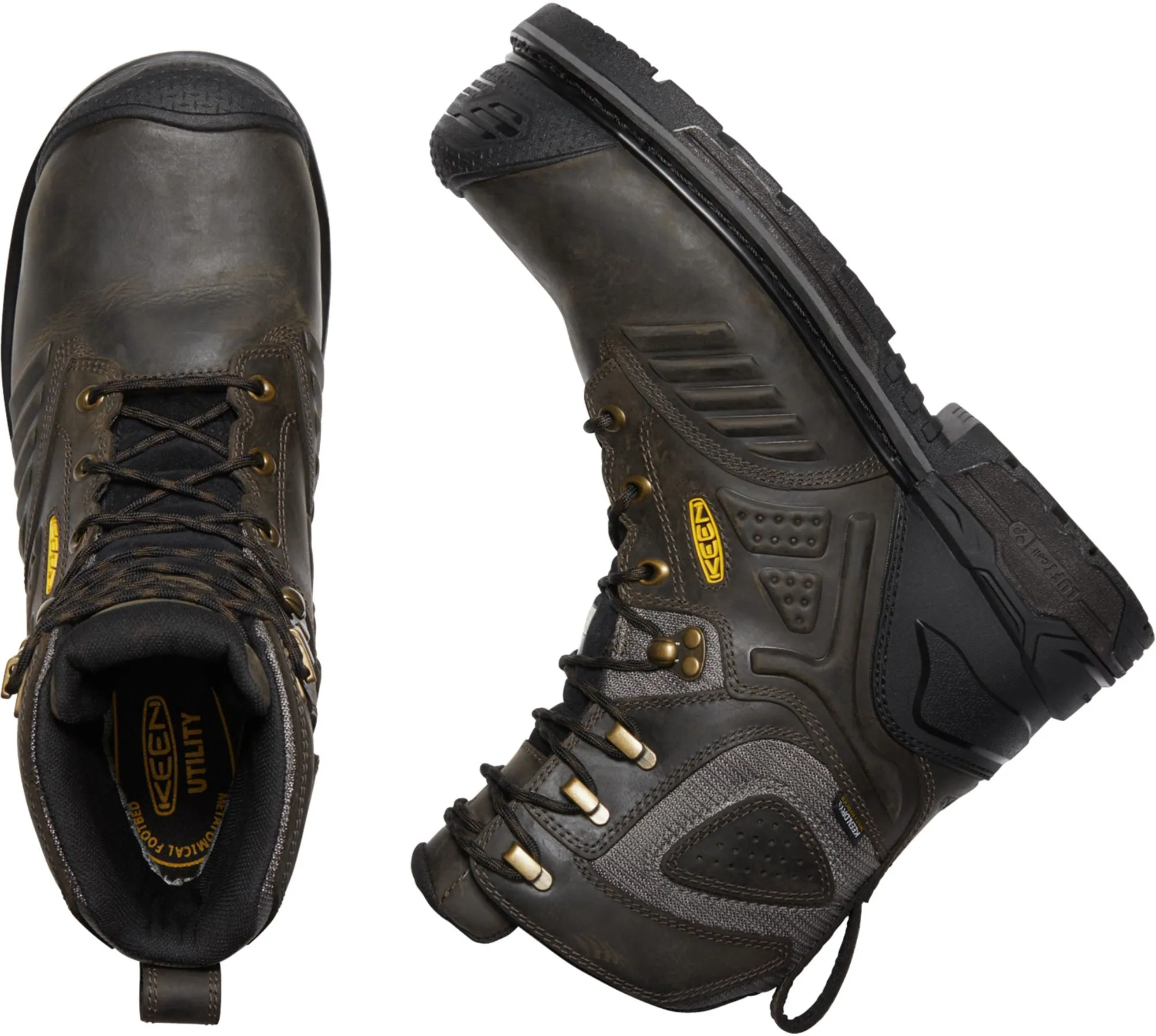 Keen Utility Brown Mens CSA Philadelphia  600G WP Leather Work Boots