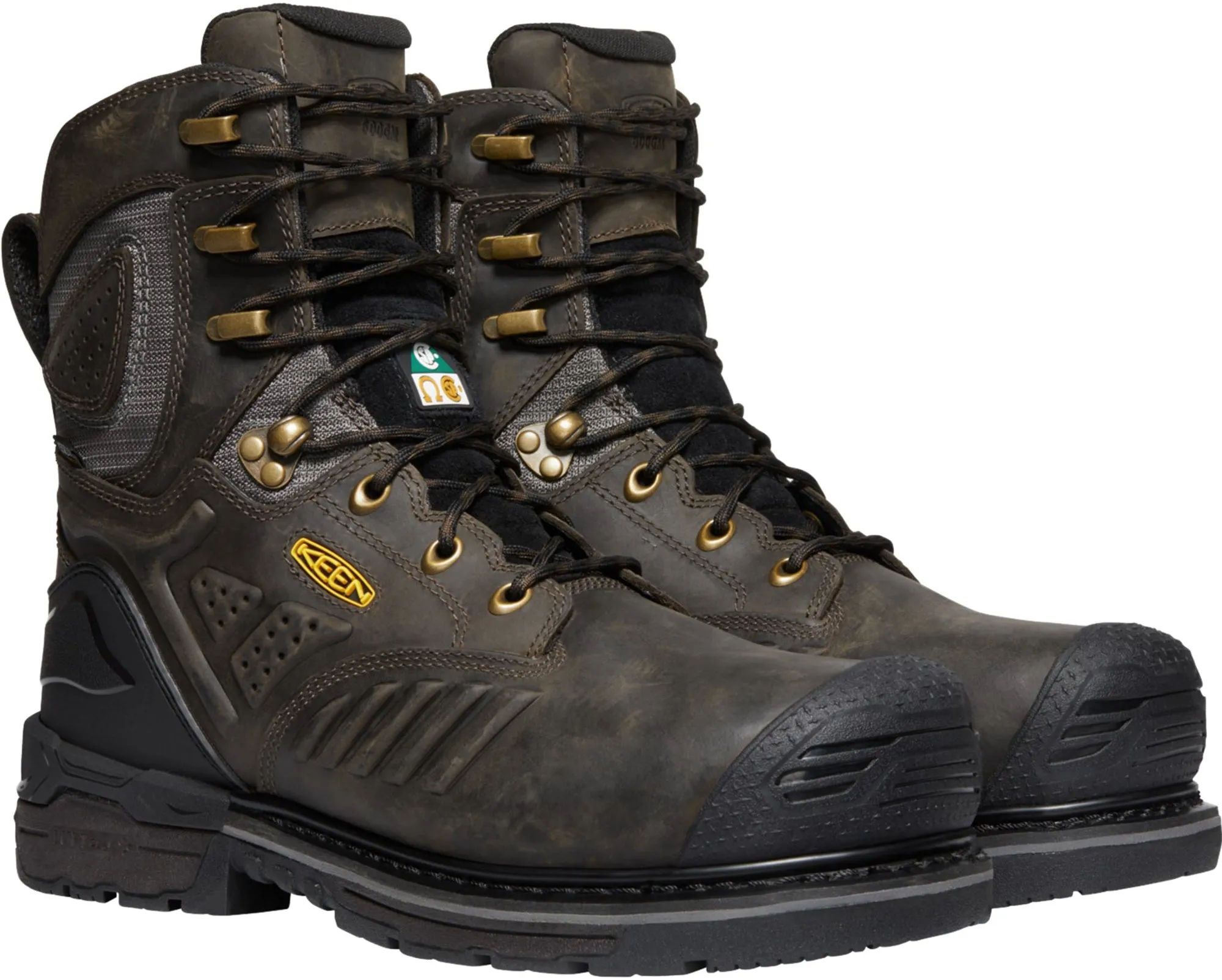 Keen Utility Brown Mens CSA Philadelphia  600G WP Leather Work Boots
