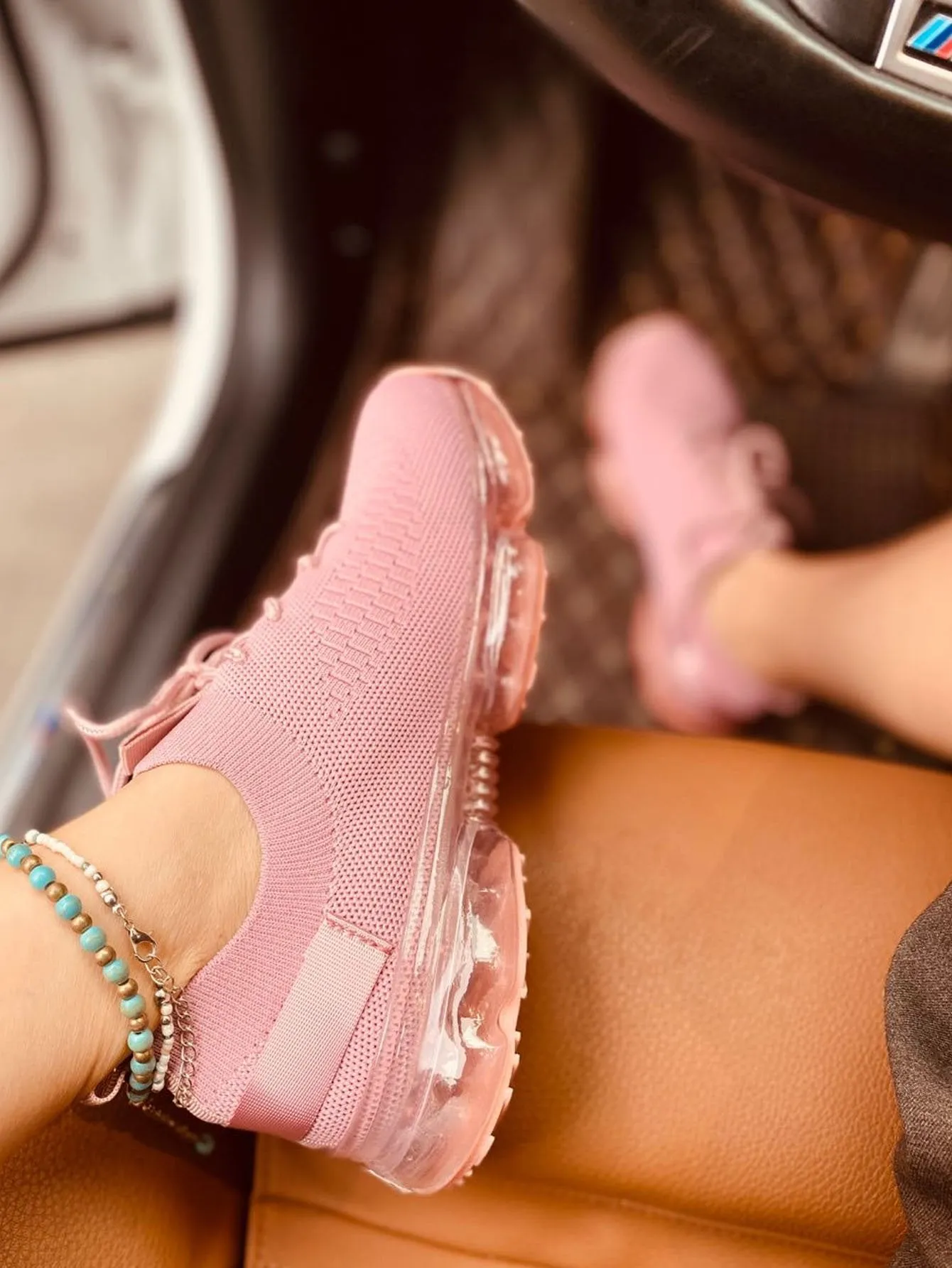 Kimemoda Flying Woven Air Cushion Sneakers Lace Up Walking Shoes