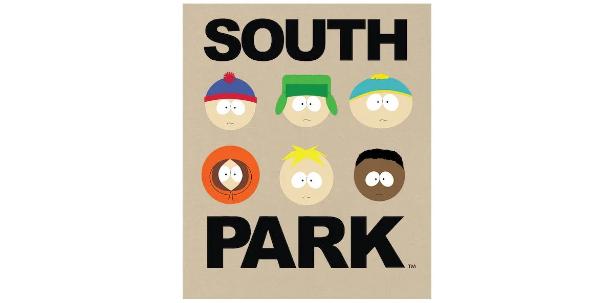 Philcos Mens South Park Heads T Shirt Beige 2XL
