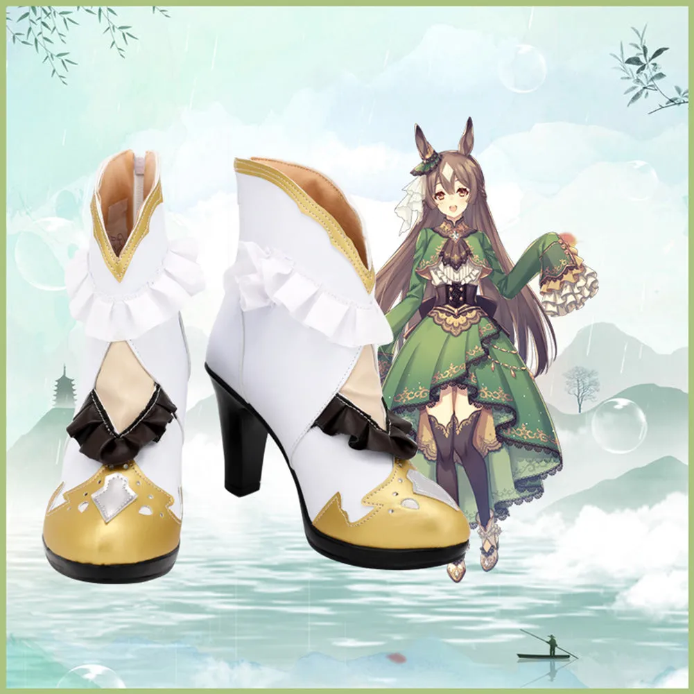Pretty Derby Satono Diamond Cosplay Shoes Boots Halloween Costumes Accessory Custom Made