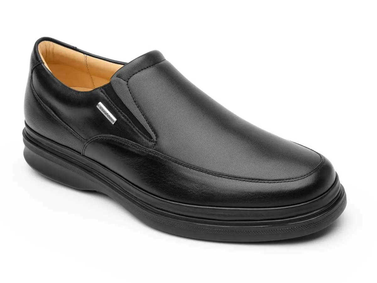 Quirelli Men's Borg Slip On Shoes- Black
