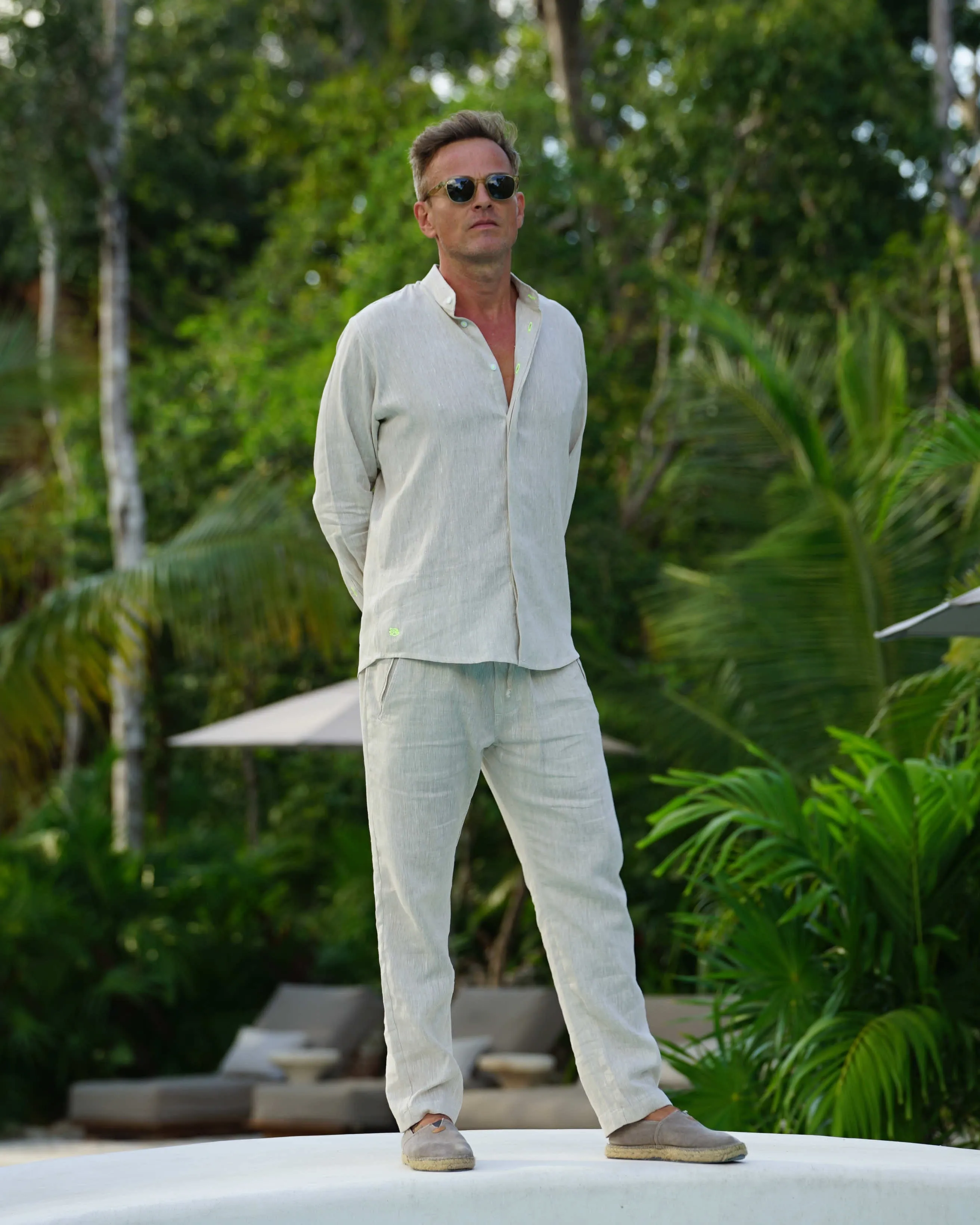 SARDINIA Linen Pant - Sand