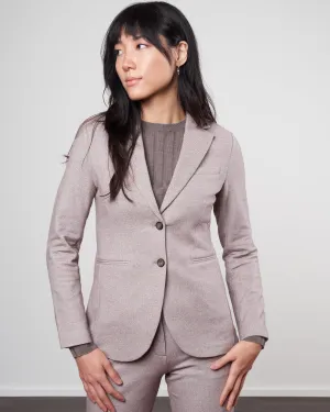 slim long herringbone jacket - agnello