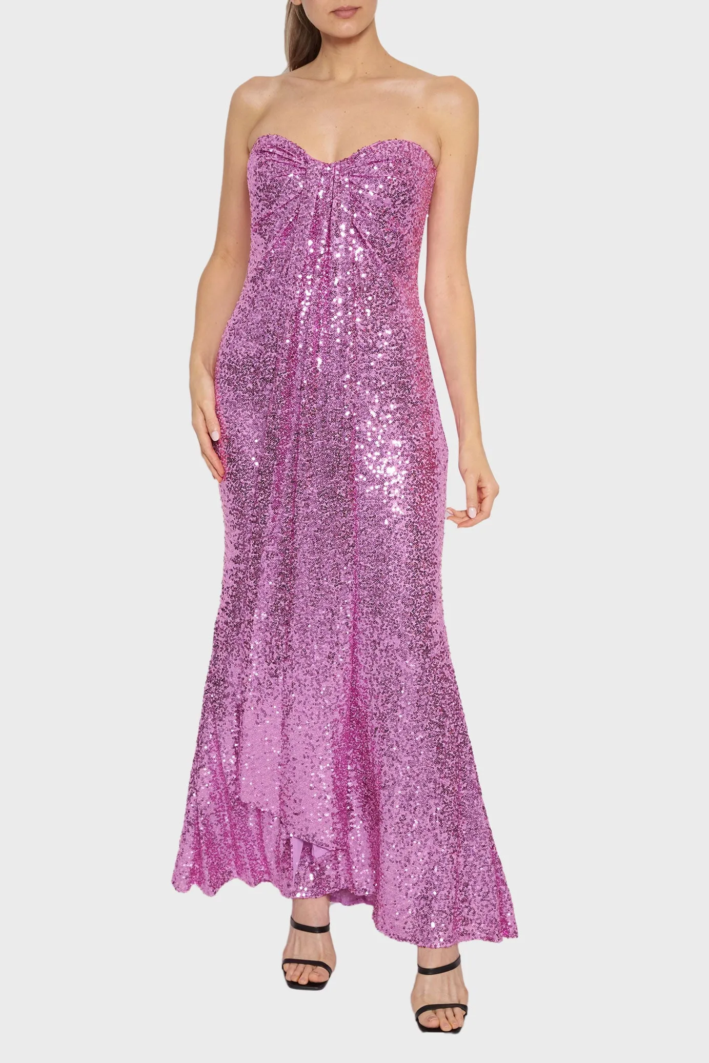 Strapless Knot Detail Gown