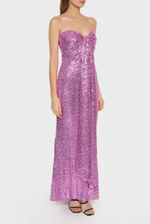 Strapless Knot Detail Gown