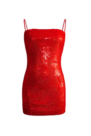 Stretch Sequin Mini Dress