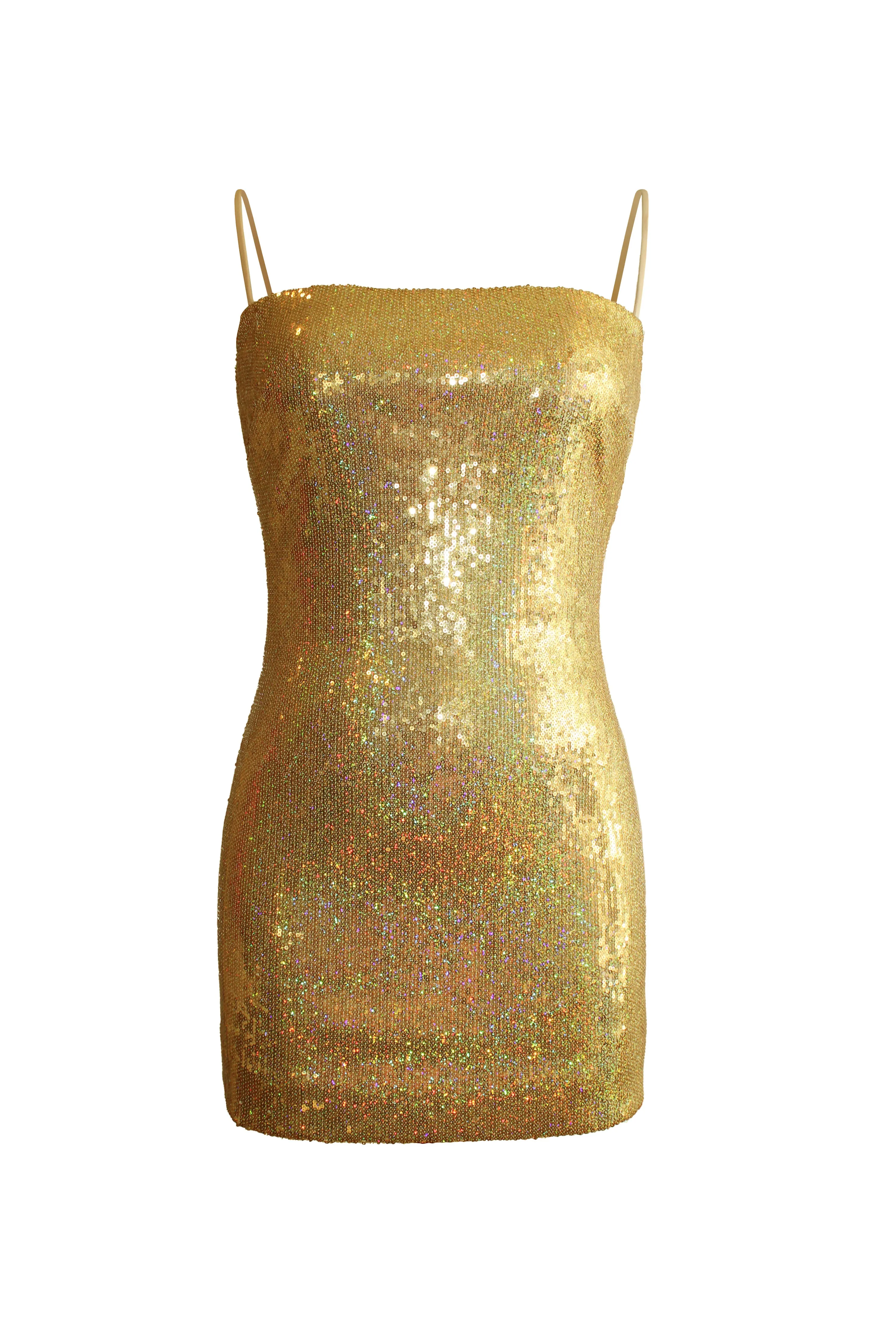 Stretch Sequin Mini Dress