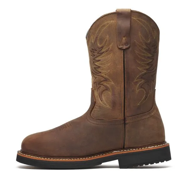 Thorogood Men's 11" Crazy Horse Square Toe Waterproof Wellington Western Work Boot