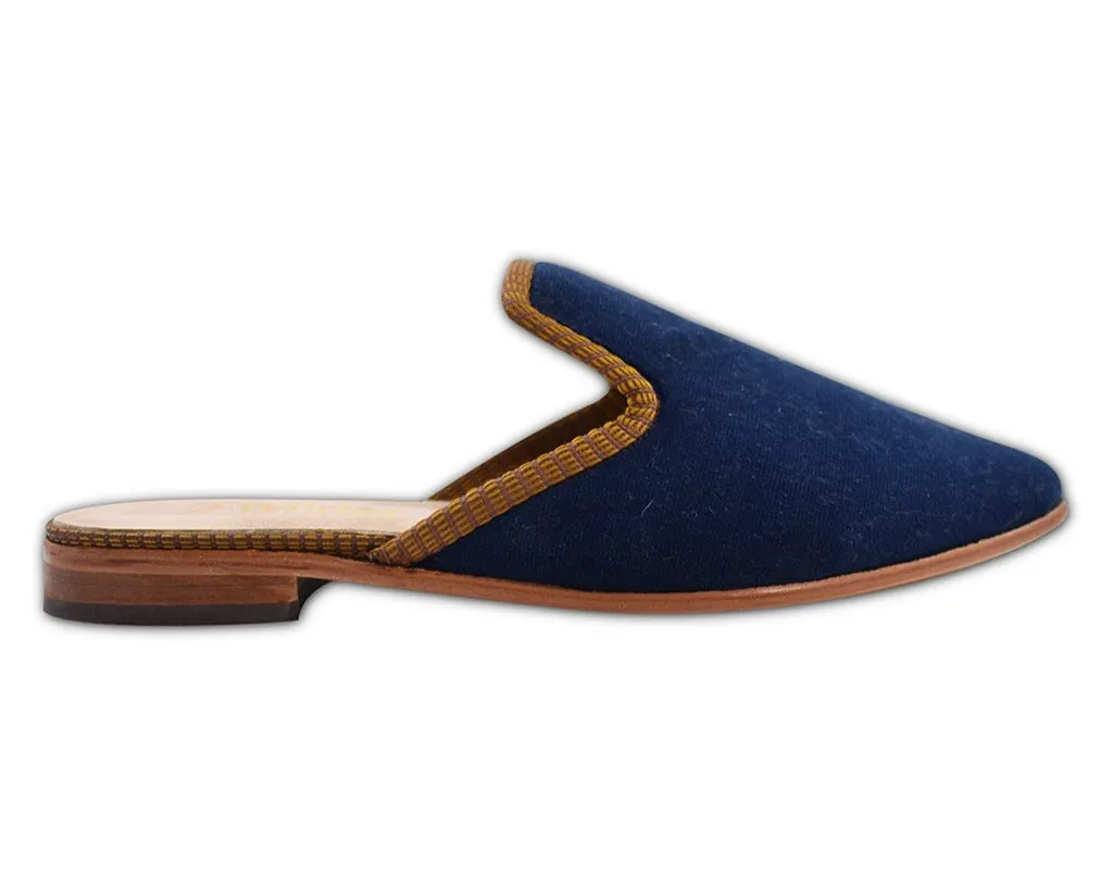 Velvet Slides - Navy