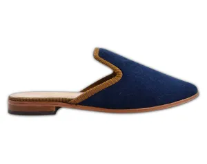 Velvet Slides - Navy
